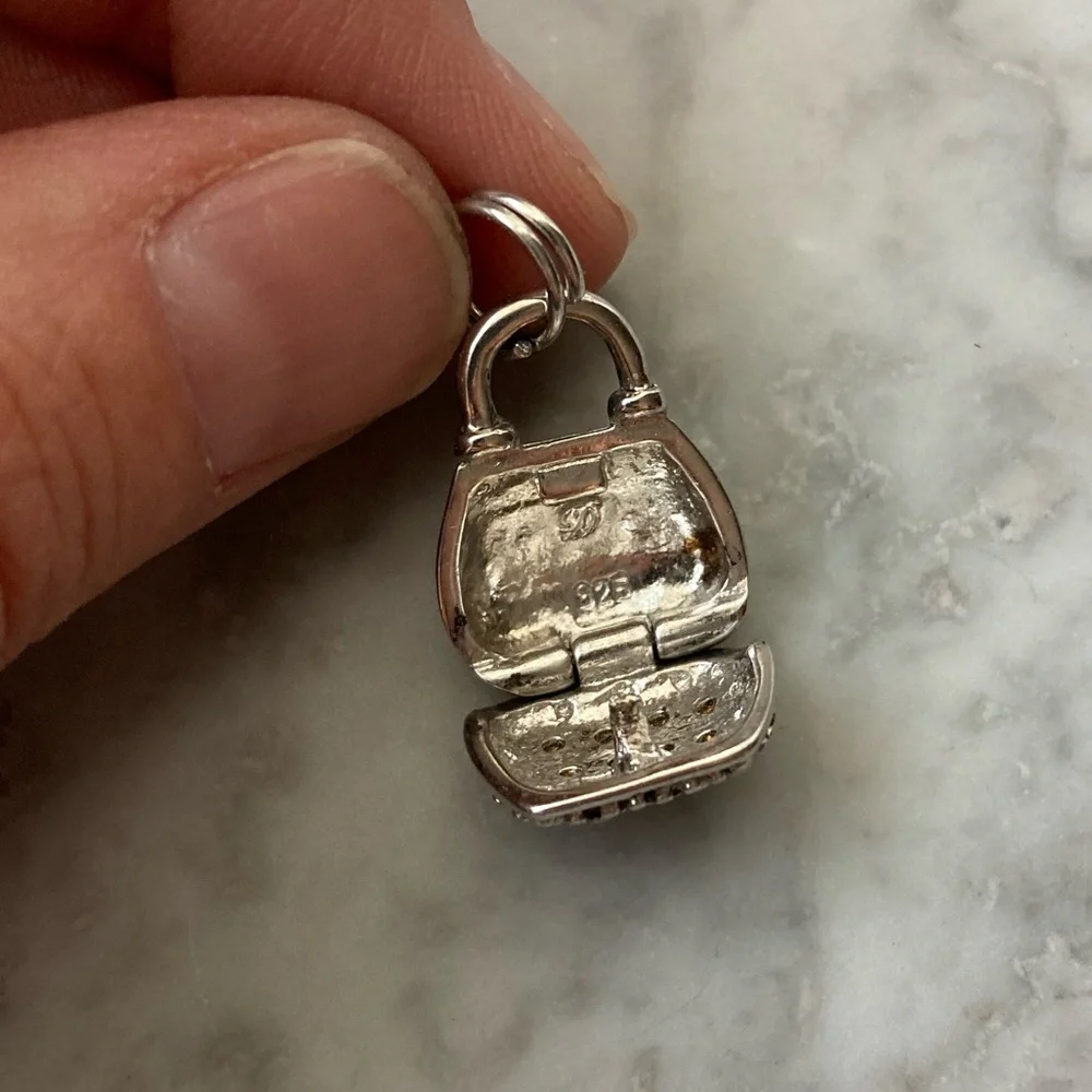 Sterling Silver Purse Charm